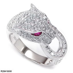 钻石豹头戒指 中国制造网,广州市番禺区钻之吻珠宝首饰设计服务部